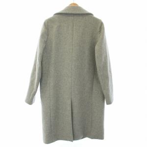 DELUXE BRAND チェスターコート アウター ウール カシミヤ混 S グレー 