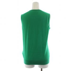 JOHN SMEDLEY ニット カットソー ノースリーブ コットン S 緑 グリーン /AN33 BM