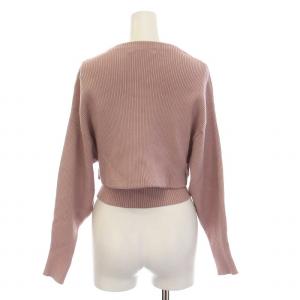 SNIDEL 23AW エコファーキャミ＆カーディガンSET アンサンブル ニット ショート丈 長袖 F ピンク