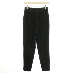 CYCLAS イージーパンツ テーパードパンツ スラックス ウエストゴム ギャザー ウール 36 S 黒 ブラック