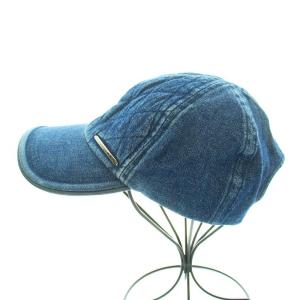 ANTEPRIMA キャップ 野球帽 帽子 デニム USED加工 M 57.5cm インディゴ