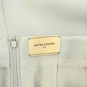 UNITED ARROWS タイトスカート ミモレ ロング ストレッチ 38 M 水色 ライトブルー タグ付き