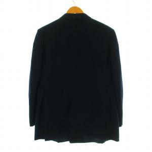 Aquascutum テーラードジャケット ブレザー ダブル 総裏地 金ボタン ウール 98BE5 M 紺 ネイビー