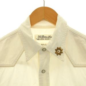 REMI RELIEF The Golden State ウエスタンシャツ カジュアル 長袖 スタッズ S 白 ホワイト /NW18