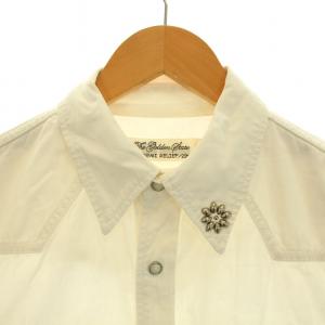 REMI RELIEF The Golden State ウエスタンシャツ カジュアル 長袖 スタッズ S 白 ホワイト /NW17