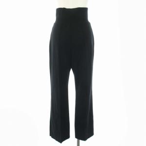 SNIDEL 21AW ハイウエストワイドカットパンツ イージーパンツ 0 XS 黒 ブラック SWCP214030