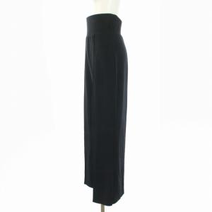 SNIDEL 21AW ハイウエストワイドカットパンツ イージーパンツ 0 XS 黒 ブラック SWCP214030