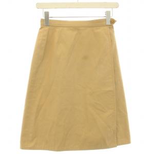 ヴィンテージ ラップスカート 裏地ノバチェック M ベージュ