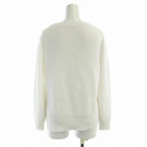 ANAYI ニット セーター ラメ クルーネック 長袖 38 M 白 ホワイト