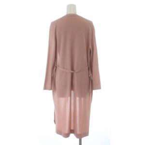 ANAYI カーディガン ロング 七分袖 スリット 38 M ピンク