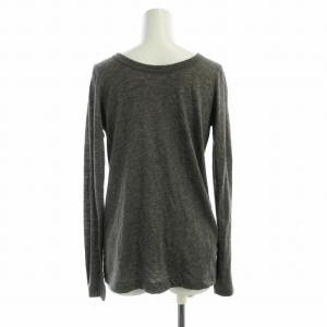 sacai カットソー レオパード ヒョウ柄 切替 レースアップ 長袖 2 M グレー