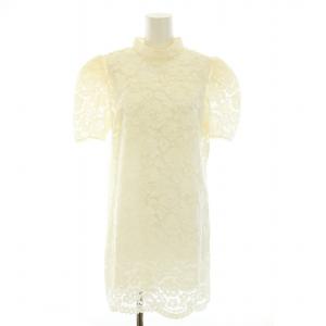 ホワイトフローラルレースミニドレス White Floral Lace Mini Dress ワンピース