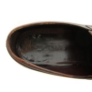 PRADA コインローファー ビジネスシューズ レザーシューズ 革靴 9.5 28.5cm 茶 ブラウン