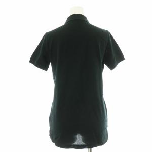 LACOSTE ピーナッツ スヌーピー ポロシャツ 半袖 ルーシー ワッペン 刺繍 テニス 36 M 黒 ブラック /NQ