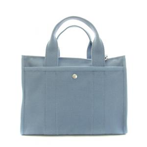 COACH カーゴトート ロゴ刺繍 水色