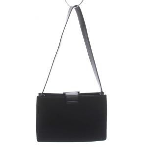 PRADA ショルダーバッグ ナイロン レザー 黒 ブラック