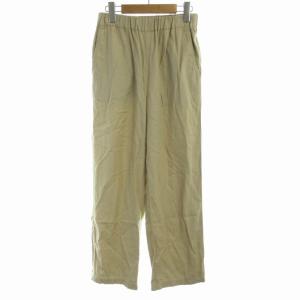 24SS レーヨンリネンツイルドロストパンツ2 ストレート イージー 34 XS ベージュ 24030220603120