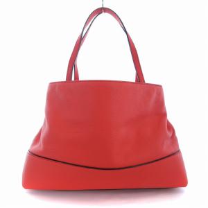 kate spade new york トートバッグ リボン レザー ロゴ 鞄 赤 レッド /EE