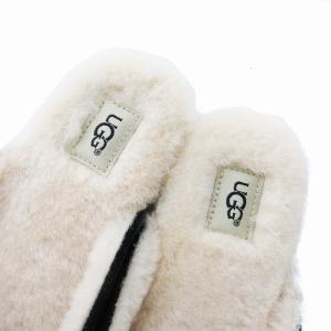 UGG australia ローファー モカシン スリッポン サンダル スエード ボア 靴 シューズ US6 23cm 黒 ブラック 1020027 MU