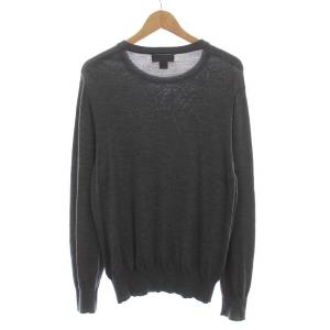 Brooks Brothers セーター ニット クルーネック 長袖 ウール M グレー
