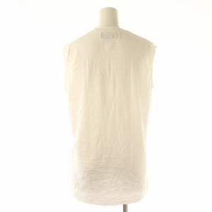 MADISONBLUE 22SS HELLO NOSLEEVE TEE Tシャツ カットソー プリント ロゴ ノースリーブ 1 M 白 ホワイト MB999-7102