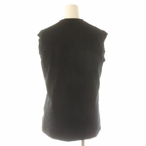 MADISONBLUE 22SS HELLO NOSLEEVE TEE Tシャツ カットソー プリント ロゴ ノースリーブ 00 XS 黒 ブラック