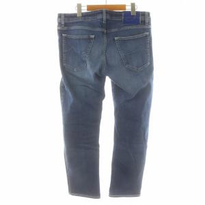 JACOB COHEN Special Edition デニムパンツ ジーンズ ストレッチ ロゴ 刺繍 34 XL 青 ブルー