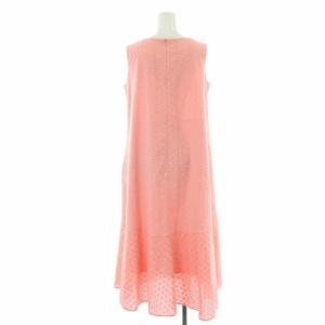 KUMIKYOKU 組曲 23SS エンブロイダリーレース ワンピース ロング ミモレ フレア 刺繍 カットワーク ノースリーブ