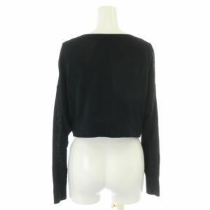 Diagram GRACE CONTINENTAL 24SS ショートドルマンニットカーディガン ショート丈 長袖 36 S 黒 ブラック 0324253144