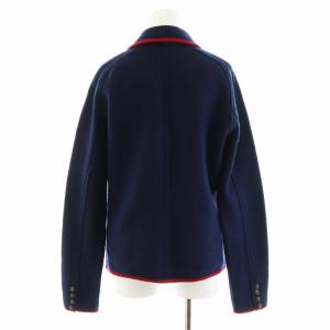 Brooks Brothers テーラードジャケット シングル ウール S 紺 ネイビー 赤 レッド /AN28 MU