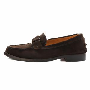 TOD'S ドライビングシューズ モカシン スエード 7 26.0cm 茶 ブラウン