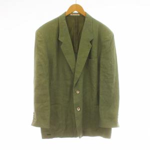 MANIERE DE HEMING テーラードジャケット ブレザー 背抜き 麻 リネン M 緑 グリーン