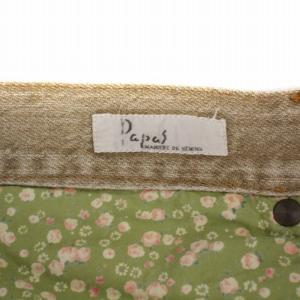 Papas MANIERE DE HEMING デニムパンツ ジーンズ ジップフライ 56 2X ベージュ D0401FP 002