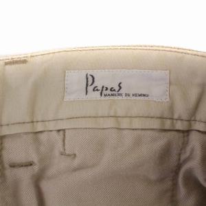 Papas MANIERE DE HEMING チノパンツ ジップフライ 56 2X ベージュ D0431FP 003