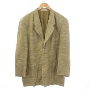 MANIERE DE HEMING テーラードジャケット 総裏地 シングル 3B リネン 46 M 黄緑