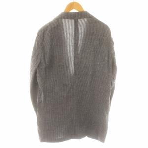 Papas プラス テーラードジャケット シングル 2B ノーベント 麻 リネン混 L グレー /XK BM