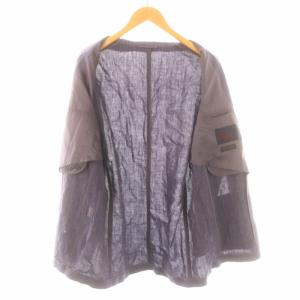 Papas MANIERE DE HEMING テーラードジャケット シングル 3B ノーベント 麻 リネン 50 L 紫 パープル