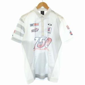 EMPHATIC MX SHIRT ポロシャツ カットソー ゴルフウェア ナンバープリント 半袖 L 白