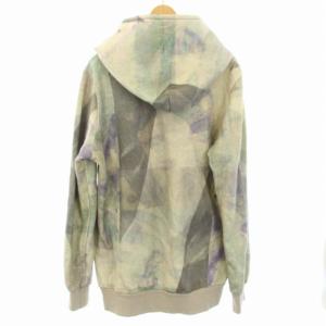 ohta ジップアップパーカー 長袖 総柄 フード M マルチカラー