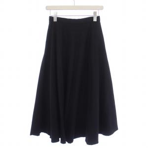 UNITED ARROWS フレアスカート ロング ウール ナイロン 36 S 黒 ブラック 1524-126-4384