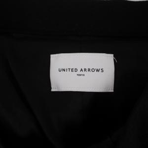 UNITED ARROWS フレアスカート ロング ウール ナイロン 36 S 黒 ブラック 1524-126-4384