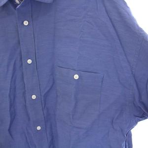MAISON SPECIAL MANTECO シャツ 胸ポケット 長袖 46 S 青 ブルー 11201311203 /YM BM