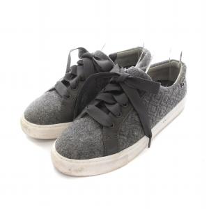 TORY BURCH スニーカー ローカット シューズ 7M 24cm グレー