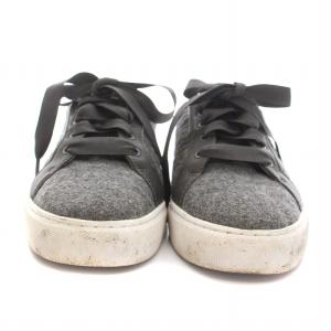 TORY BURCH スニーカー ローカット シューズ 7M 24cm グレー