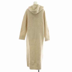 DRESSTERIOR ウールカシミヤフード付きニットワンピース 長袖 マキシ ロング 無地 38 M ベージュ 085-57100