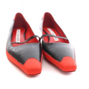 JIMMY CHOO MARINE SERRE パンプス 36.5 レッド ブラック