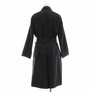 FENDI ステンカラーコート ズッカ柄 40 ブラック