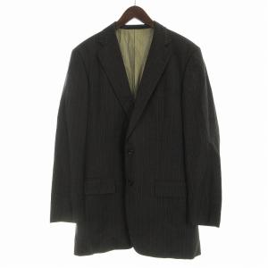 Loro Piana フィロ FILO スーツ セットアップ スラックス シングル ジャケット ストライプ柄 グレー /EA