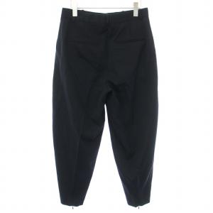 JIL SANDER テーパードパンツ ジップフライ ウール 34 S 紺 ネイビー