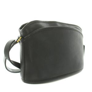 COACH オールドコーチ ショルダーバッグ レザー ロゴプレートチャーム 黒 ブラック 9976